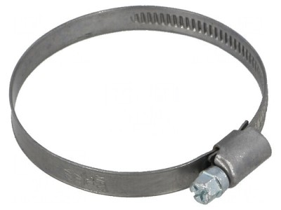Colier de Str&amp;acirc;ngere cu Şurub W: 9mm, Crimpare 50&amp;divide;70mm D W2 - Accesoriu Industrial de &amp;Icirc;mbinare foto
