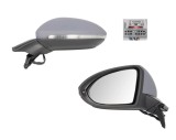 Oglinda usa exterioara VW Golf 7 (5k), 10.2012-, partea Stanga, reglare electrica; grunduit; incalzit; sticla asferica; geam cromat; rabatabil; cu Lu