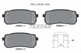 Set placute frana TEXTAR 2459901