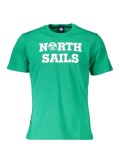 Cumpara ieftin Tricou barbati, cu imprimeu cu logo, Regular fit, Verde deschis, M