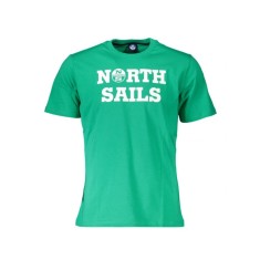 Tricou barbati, cu imprimeu cu logo, Regular fit, Verde deschis, M