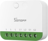 Releu Smart Sonoff MINI-2GS, Matter, Control aplicatie, 2 canale, 16A, WiFI, Alb