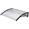 Copertina Marchiza Policarbonat Transparent 0.8x1m Strend Pro, Protectie Ploaie &amp; Soare, Gradina, Terasa