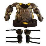 Cumpara ieftin Set Armura Protectie Integrala Copii pentru Motocross Bicicleta Ski sau Role, Vesta Armura cu Protectii Piept Spate Umeri Coate si Genunchiere, S M L