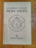 Pagini inedite probleme de matematici elementare-Dan Barbilian-Ion Barbu