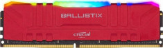 Memorie Crucial Ballistix RGB Red 16GB (1x16GB) DDR4 3200MHz CL16 foto