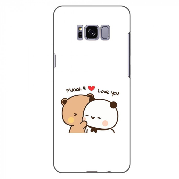 Husa compatibila cu Samsung Galaxy S8 Silicon Gel Tpu Model Bubu Dudu Muaah Love You