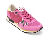 Pantofi sport PEPE JEANS roz, BRIT FUN, din material textil