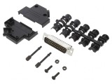Conector D-Sub 25-Pini Tată Drept cu Terminal Șurub pe Cablu