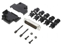 Conector D-Sub 25-Pini Tată Drept cu Terminal Șurub pe Cablu