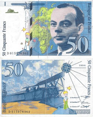 1994, 50 francs (P-157Aa) - Franța! foto