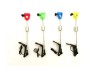 Set 4 Swingere Pescuit cu LED, Tija Contragreutate, 4 Culori, Jack - Avertizori Pescuit Noapte/Vant