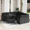 vidaXL Set de canapele pentru grădină 9 pcs Negru 100 x 55 x 73 cm 3357176