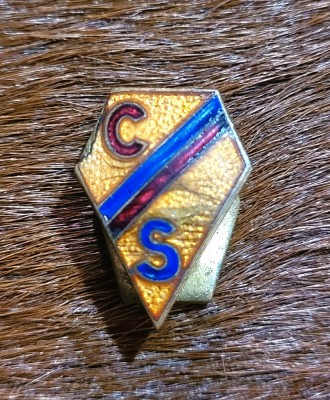 Insigna Regalista Romania tricolor CS foto