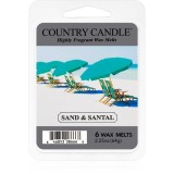 Country Candle Sand &amp; Santal ceară pentru aromatizator 64 g