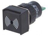 Semnalizator acustic 75dB fără iluminare IP40 &Oslash;16mm 12VDC