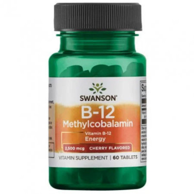 Vitamina B12 Methylcobalamin 2500 mcg 60 capsule Swanson foto