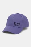 EA7 Emporio Armani șapcă de baseball din bumbac culoarea violet, cu imprimeu, AF11989.7X000005