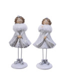 Cumpara ieftin Decoratiune - White Glitter Girl - mai multe modele | Kaemingk