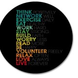 Mousepad Text multicolor 20 x 20 cm, Autohelix MSA