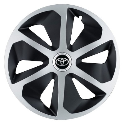 Set 4 capace roti Roco Gri-Negru R17 pentru gama auto Toyota foto