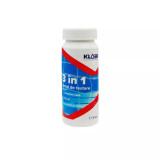 Cumpara ieftin Benzi pentru analiza clor liber / pH / alcalinitate, pentru apa piscina, Kloer 3 in 1