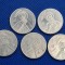1000 lei 2000, 1000 lei 2001, 1000 lei 2002, 1000 lei 2003, 1000 lei 2004 , set total 5 monede aluminiu 1000 lei 2000-2004 la 38 lei