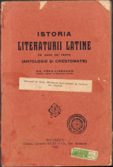 HST C960 Istoria literaturii latine ... Antologie și crestomație 1928 foto