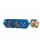 Set de desen cu 4 etaje, 46 piese, șoricel