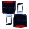Set catarame centura de siguranta, APF 2 bucati, Negru/Rosu