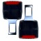 Set catarame centura de siguranta, APF 2 bucati, Negru/Rosu
