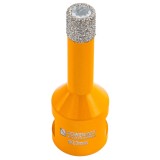 Carota diamantata diametru 10 mm, pentru gresie, granit, ceramica, utilizare umeda/uscata, prindere M14, Powermat