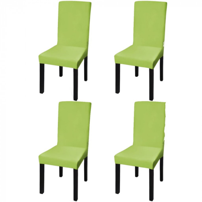 Gossi huse de scaun elastice drepte, 4 buc., verde