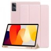Husa Techsuit Flex Trifold Roz pentru Xiaomi Redmi Pad SE, Protectie integrala, Functie Stand