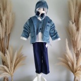 Costum Pentru Botez, Micul Aristocrat, 5 piese, Turcoaz - Gabb4