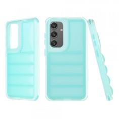 Husa pentru Samsung Galaxy S24 S921, Techsuit, Wave Shield, Turcoaz