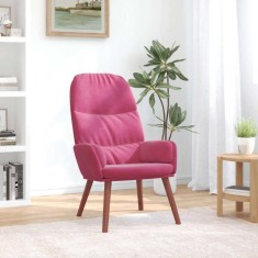 vidaXL Scaun de relaxare, roșu vin, catifea 4102615