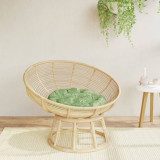 vidaXL Pernă rotundă, model frunze, &Oslash; 60 x 11 cm, țesătură Oxford 361959