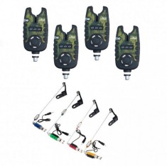 Kit 4 Senzori EastShark Crapro Camouflage TLI-22 cu 4 Swingeri Cilindrici pe 4 culori