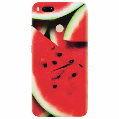 Husa silicon pentru Xiaomi Mi A1, S Of Watermelon Slice foto