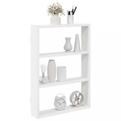 vidaXL Raft de perete, alb, 43x9x60 cm, lemn prelucrat 860049 foto