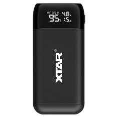 Incarcator profesional cu procesor Xtar, Li-Ion, USB tip C, 120 mA, functie power bank