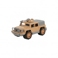 Jeep militar de aparare + mitraliera, 31x15x14cm, Polesie