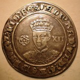 G.018 MAREA BRITANIE ANGLIA EDWARD VI 1547-1553 1 SHILLING ARGINT