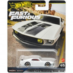 Masinuta din metal, Hot Wheels, Fast and Furious, 1969 Ford Mustang Boss 302, HYP71