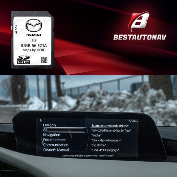 Card Original navigatie Mazda 3 CX-30 Connect 2 BJGB 66 EZ1A Europa 2024