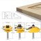 Set 3 freze lemn GOBI pentru usi dulap / fete sertar prindere 8 mm