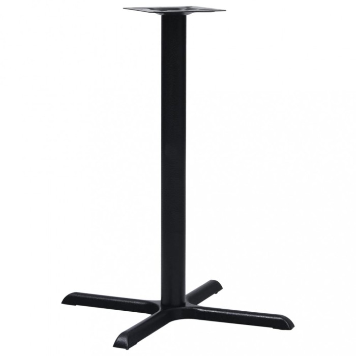 vidaXL Picior masă de bistro, negru, 76 x 76 x 107 cm, fontă 325432