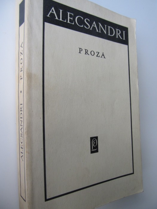 Proza - Vasile Alecsandri