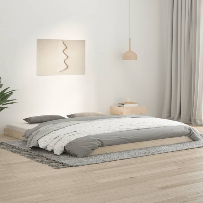 Cadru de pat, 180x200 cm, King Size, lemn masiv de pin